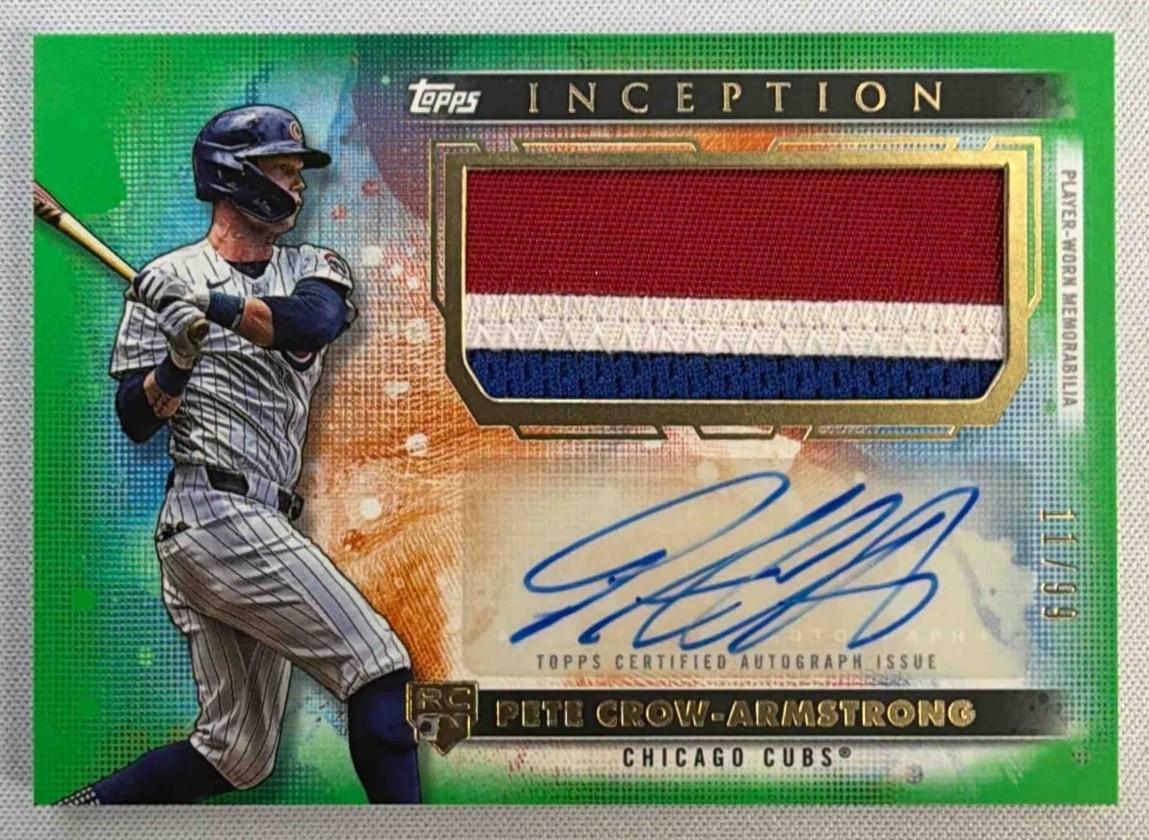 Pete Crow-Armstrong #APC-PC 2024 Topps Inception Autograph Patch Card Baseball