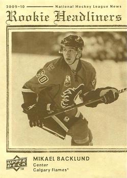 Mikael Backlund #RH23 2009-10 Upper Deck Hockey Rookie Headliners