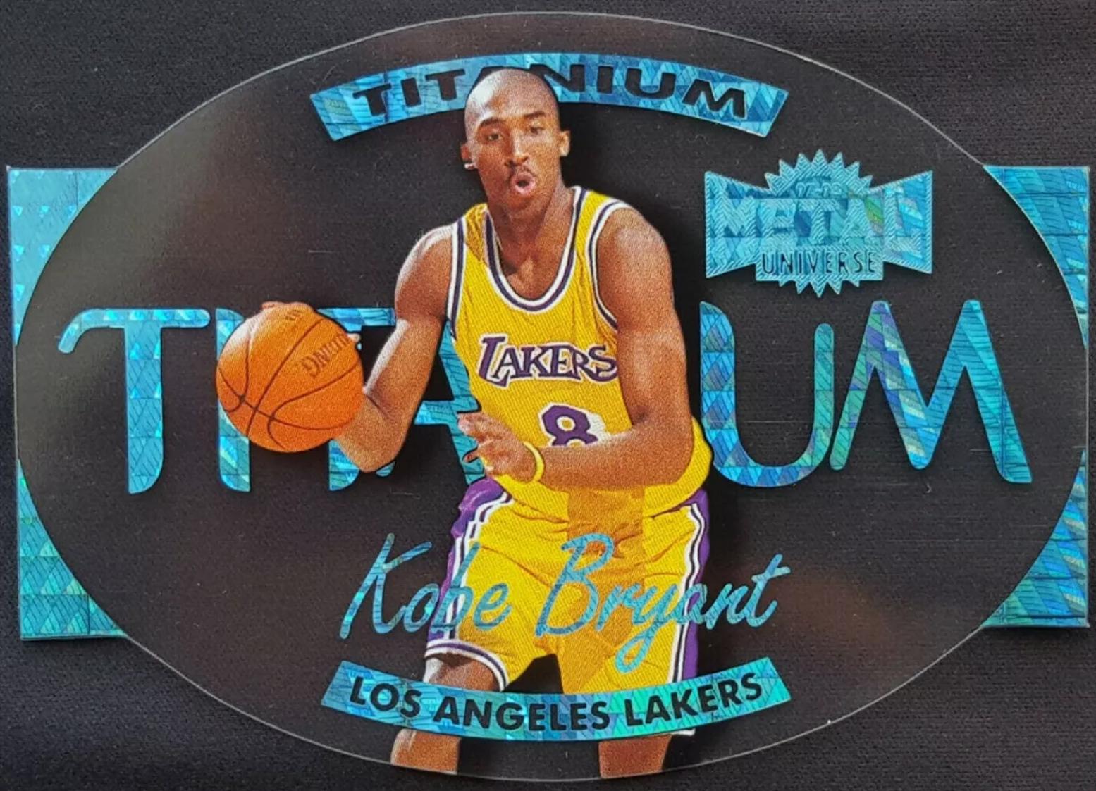 Kobe Bryant #3 Basketball Cards 1997 Metal Universe Titanium