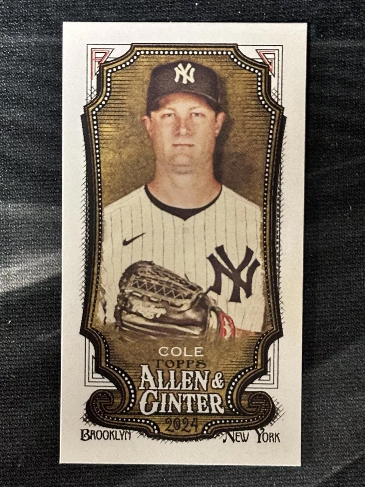 Gerrit Cole #25 Baseball Cards 2024 Topps Allen & Ginter Metal Mini