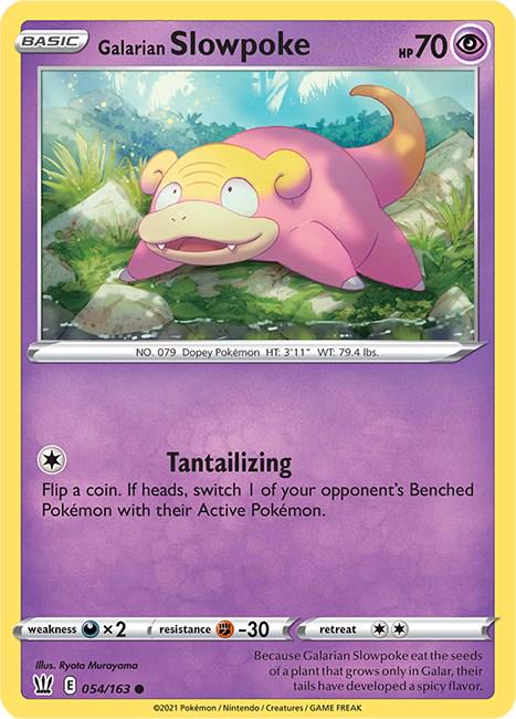 Galarian Slowpoke #54 Pokemon Battle Styles