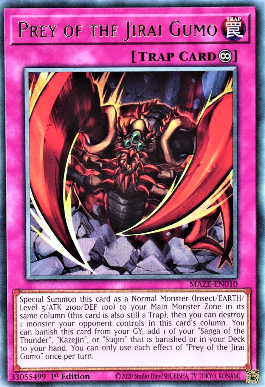 Prey of the Jirai Gumo MAZE-EN010 YuGiOh Maze of Memories
