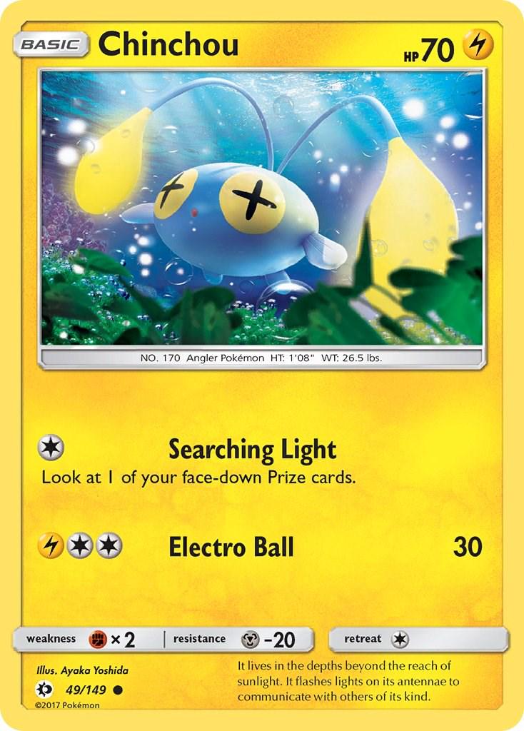 Chinchou #49 Pokemon Sun & Moon