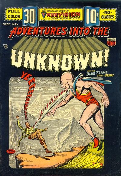 Adventures into the Unknown #55 (1954) Comic Books Adventures into the Unknown