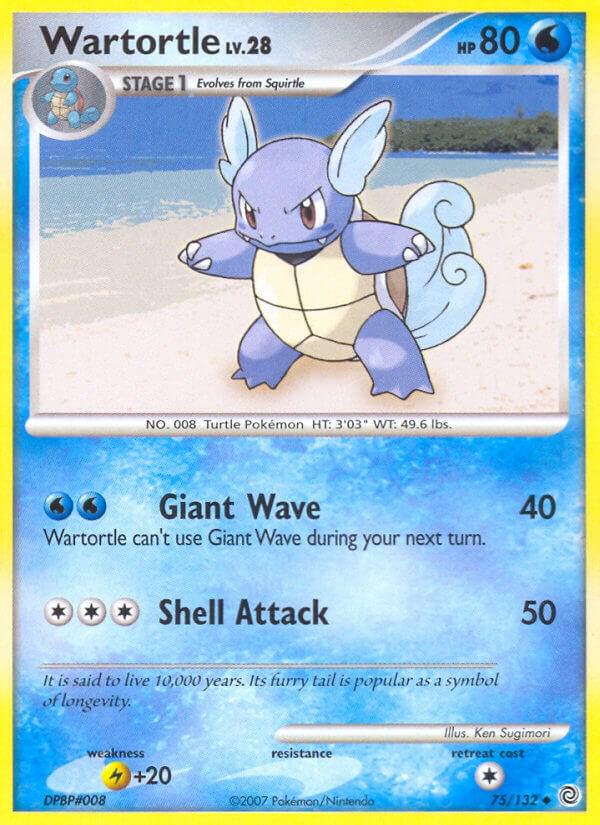 Wartortle #75 Pokemon Secret Wonders