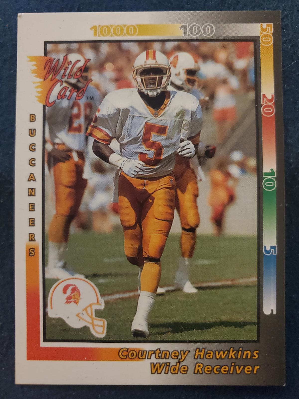 Courtney Hawkins #346 Football Cards 1992 Wild Card