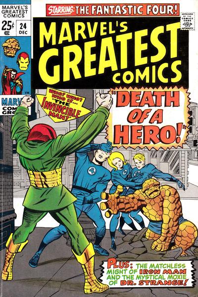 Marvel's Greatest Comics #24 (1969) Comic Books Marvel's Greatest Comics