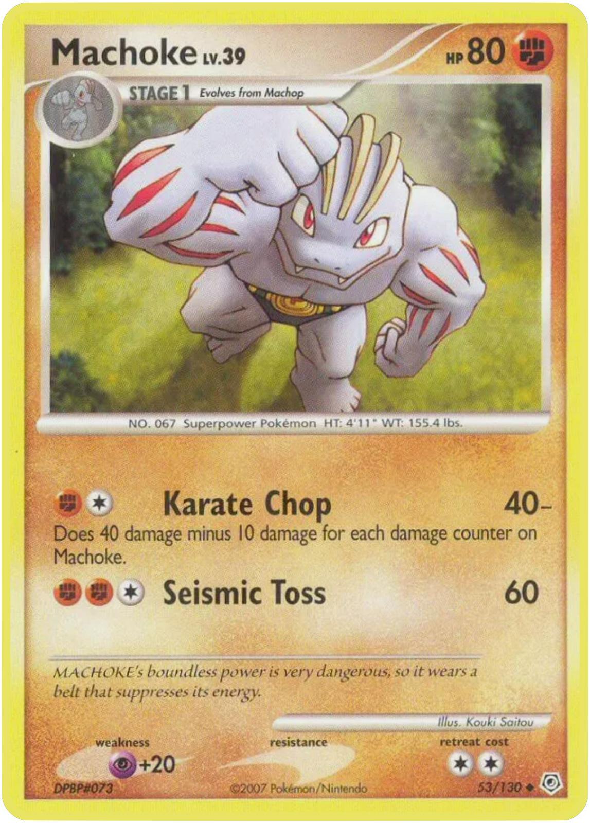 Machoke #53 Pokemon Diamond & Pearl