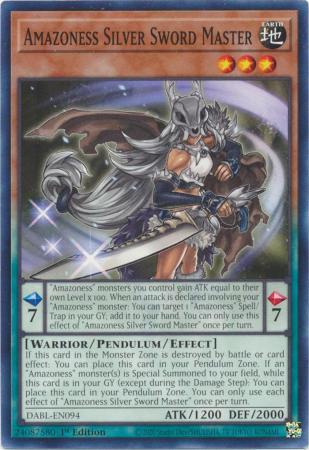 Amazoness Silver Sword Master DABL-EN094 Cover Art