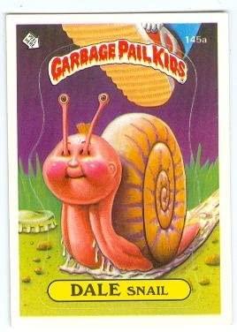 DALE Snail #145a 1986 Garbage Pail Kids