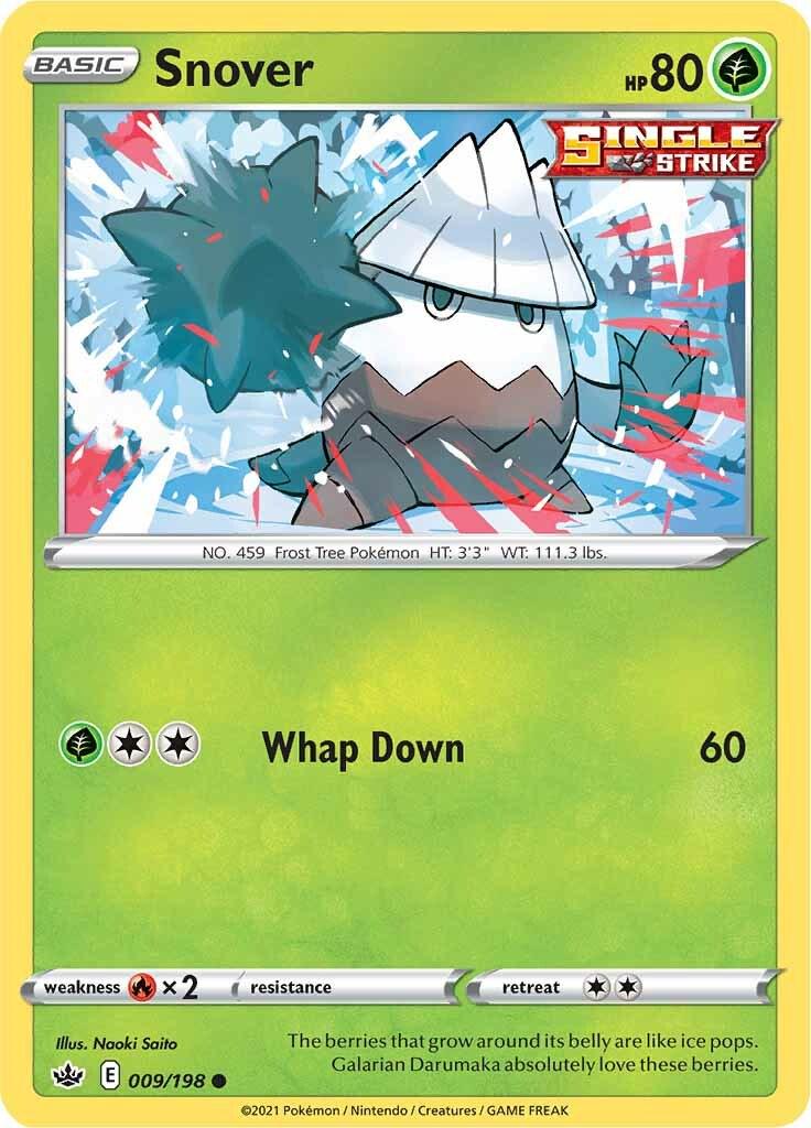Snover #9 Pokemon Chilling Reign