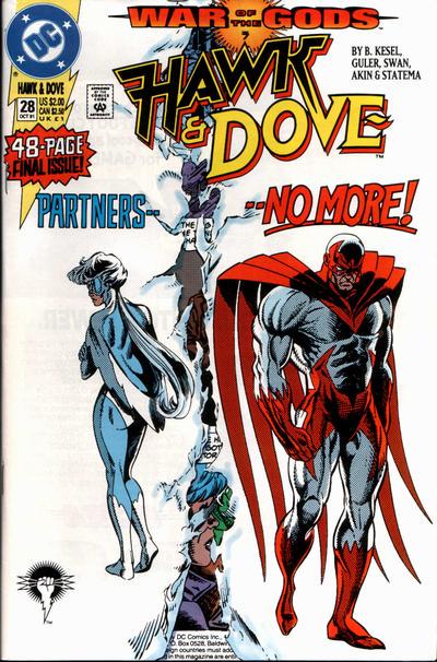 Hawk and Dove #28 (1991) Comic Books Hawk and Dove