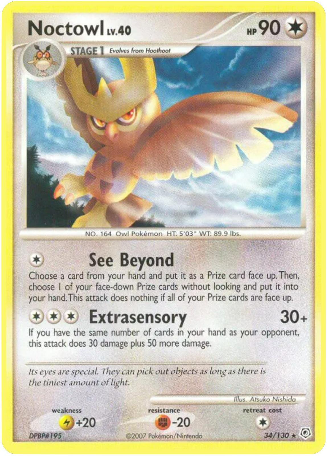 Noctowl #34 Pokemon Diamond & Pearl