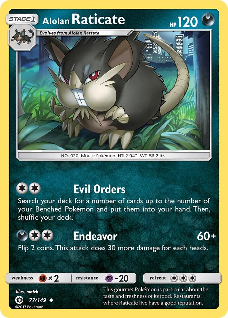 Alolan Raticate #77 Pokemon Sun & Moon