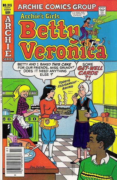 Archie's Girls Betty and Veronica #315 (1982) Comic Books Archie's Girls Betty and Veronica