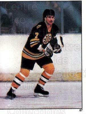 Ray Bourque #87 Hockey Cards 1982 Topps Stickers