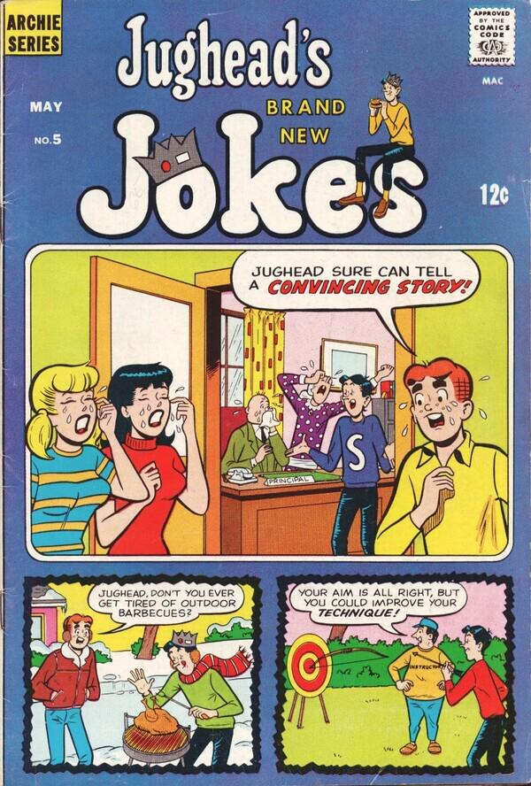 Jughead's Jokes #5 (1968) Comic Books Jughead's Jokes