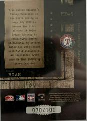 Back | Nolan Ryan [Silver] Baseball Cards 2004 Donruss Leather & Lumber Hall of Fame