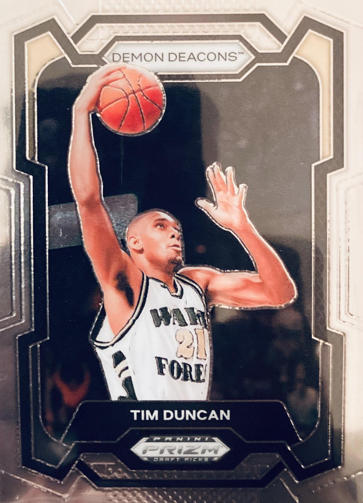 Tim Duncan #63 Basketball Cards 2024 Prizm Draft Picks