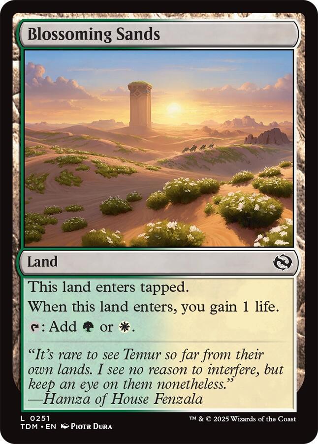 Blossoming Sands #251 Magic Tarkir: Dragonstorm