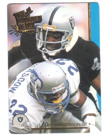 Elvis Patterson #49 1992 Action Packed All Madden Football