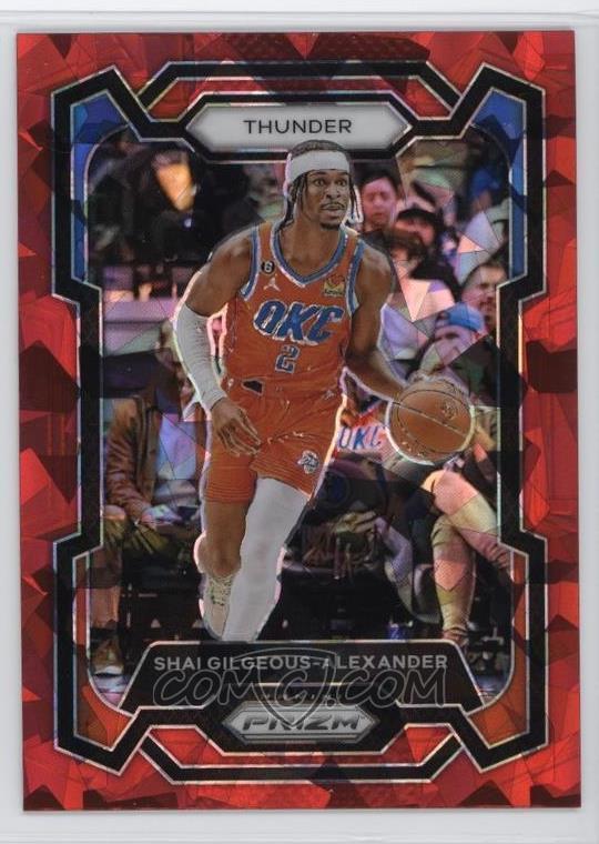 2023 Panini Prizm Shai Gilgeous Alexander [Red Ice] #85 card