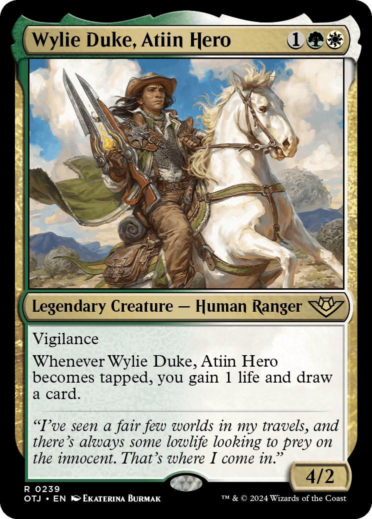 Wylie Duke, Atiin Hero #239 Magic Outlaws of Thunder Junction