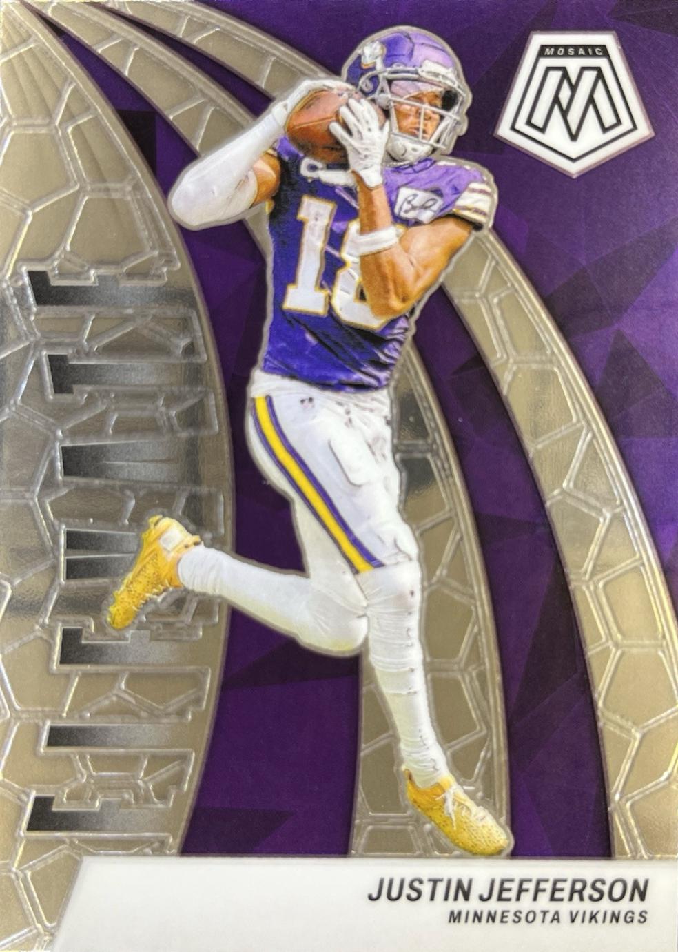Justin Jefferson #12 Football Cards 2024 Panini Mosaic Elevate