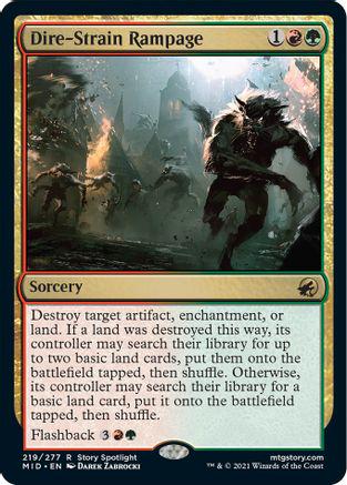 Dire-Strain Rampage Magic Innistrad: Midnight Hunt