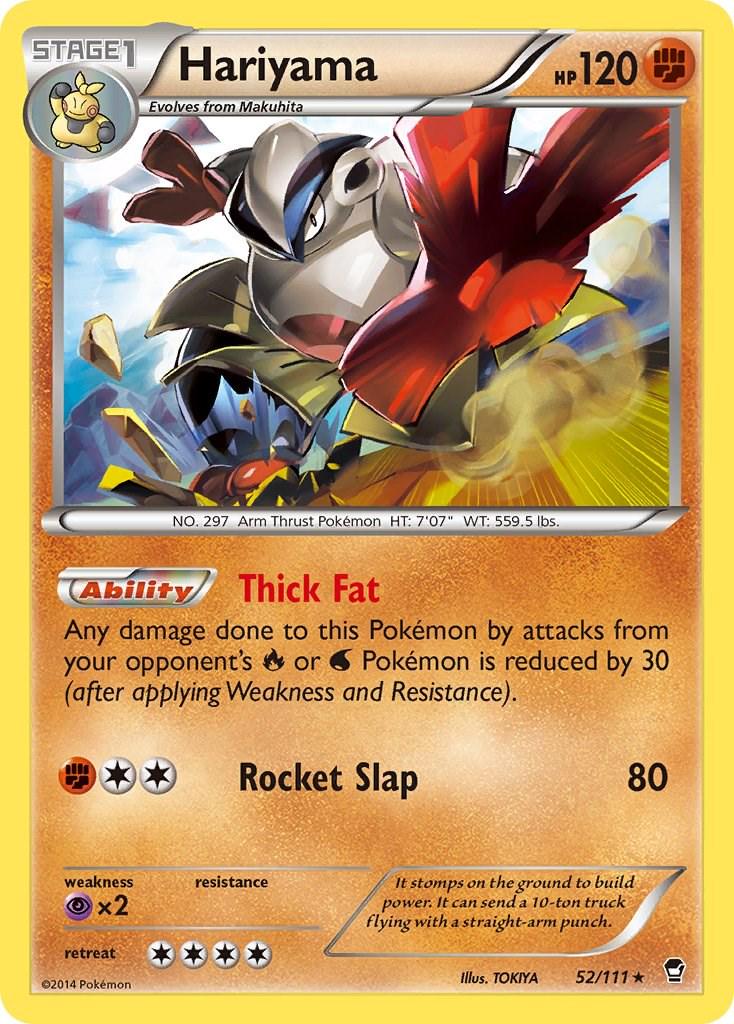 Hariyama #52 Pokemon Furious Fists