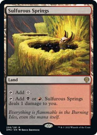 Sulfurous Springs #256 Magic Dominaria United
