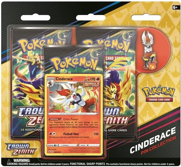 Pin Collection Cinderace Pokemon Crown Zenith