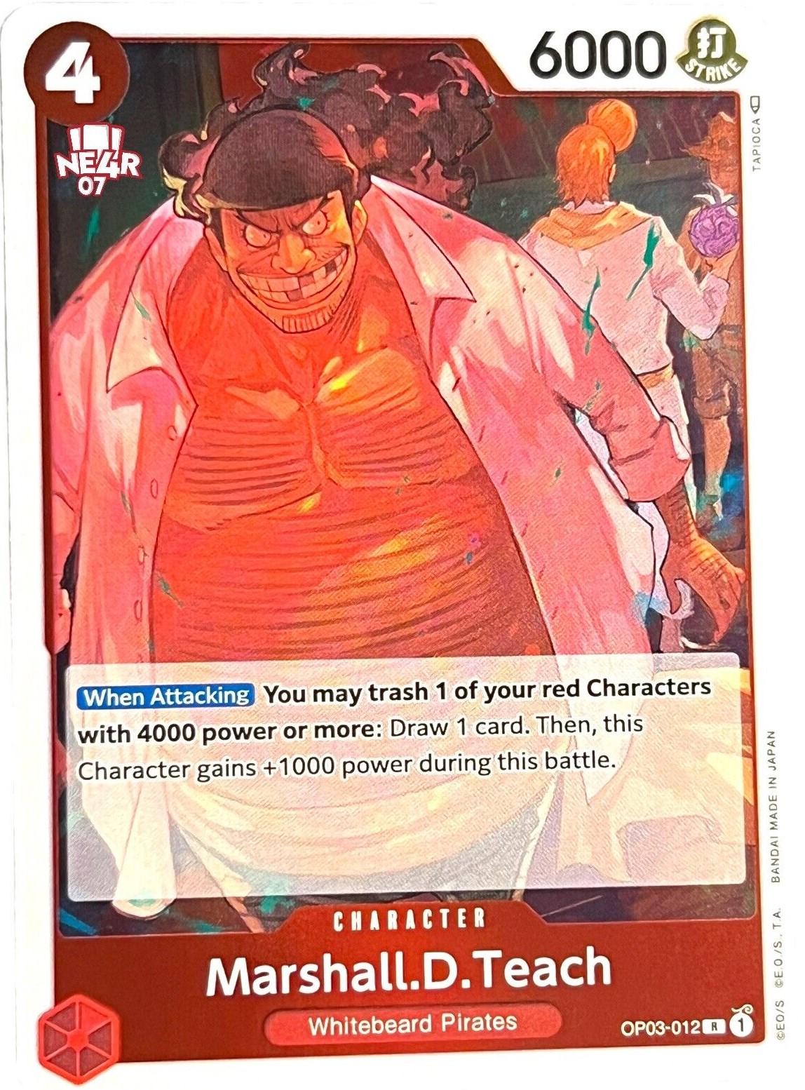 Marshall.D.Teach OP03-012 One Piece Pillars of Strength