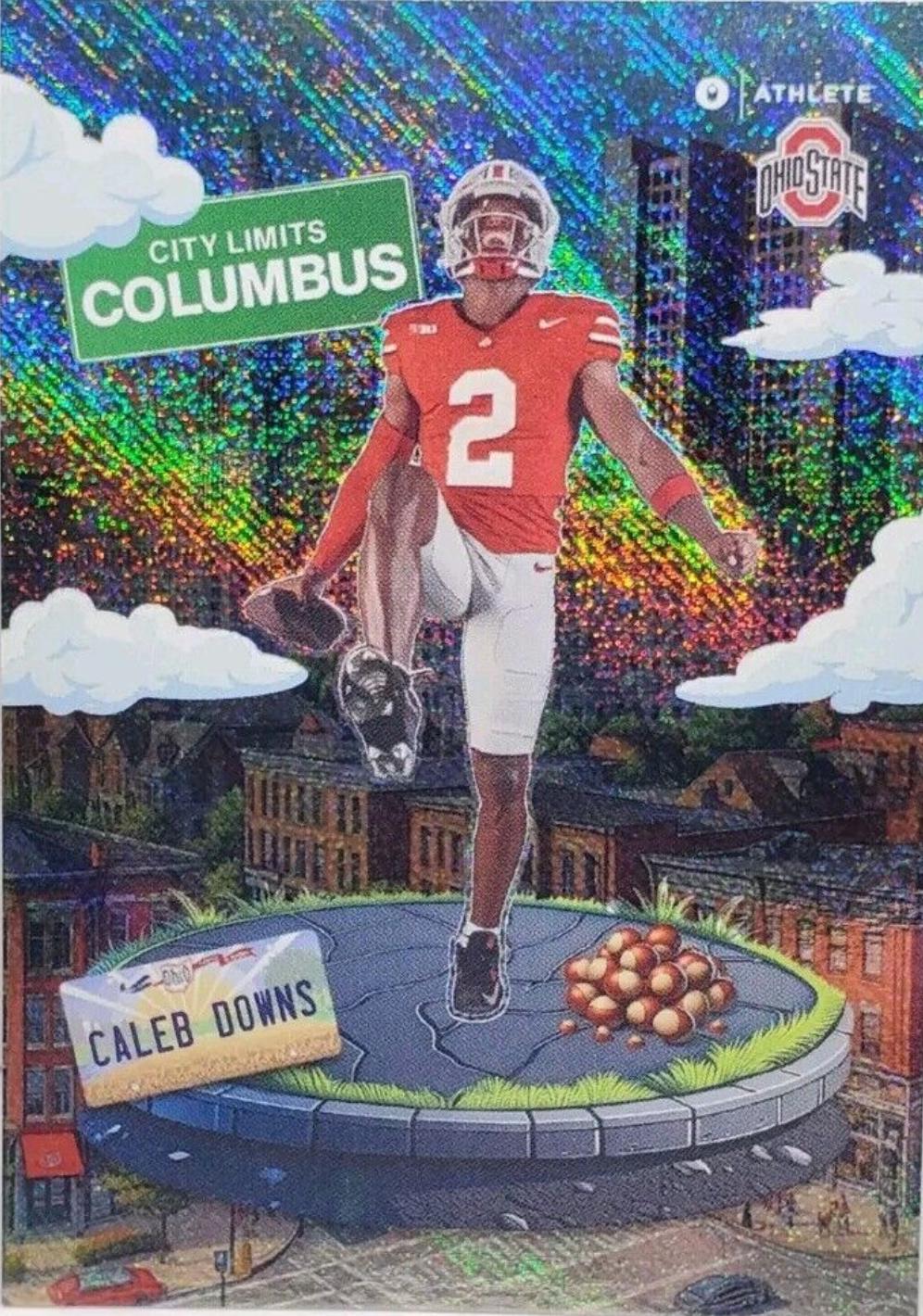 Caleb Downs #CL-1 Football Cards 2024 Onit Ohio State City Limits