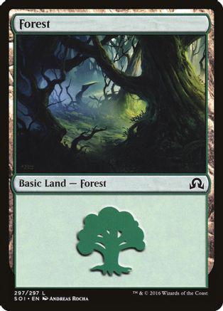 Forest #297 Magic Shadows Over Innistrad
