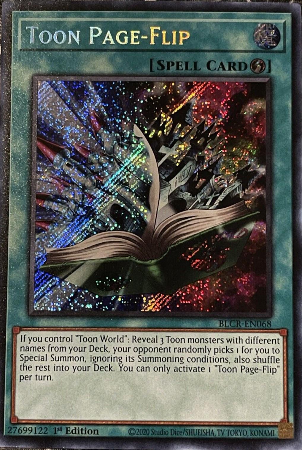 Toon Page-Flip BLCR-EN068 YuGiOh Battles of Legend: Crystal Revenge