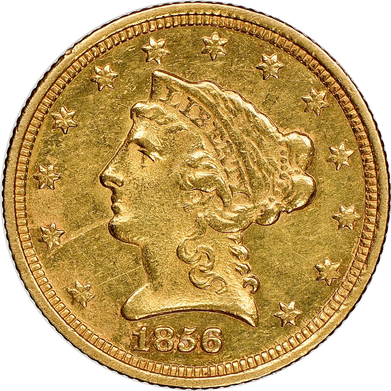1856 O Coins Liberty Head Quarter Eagle