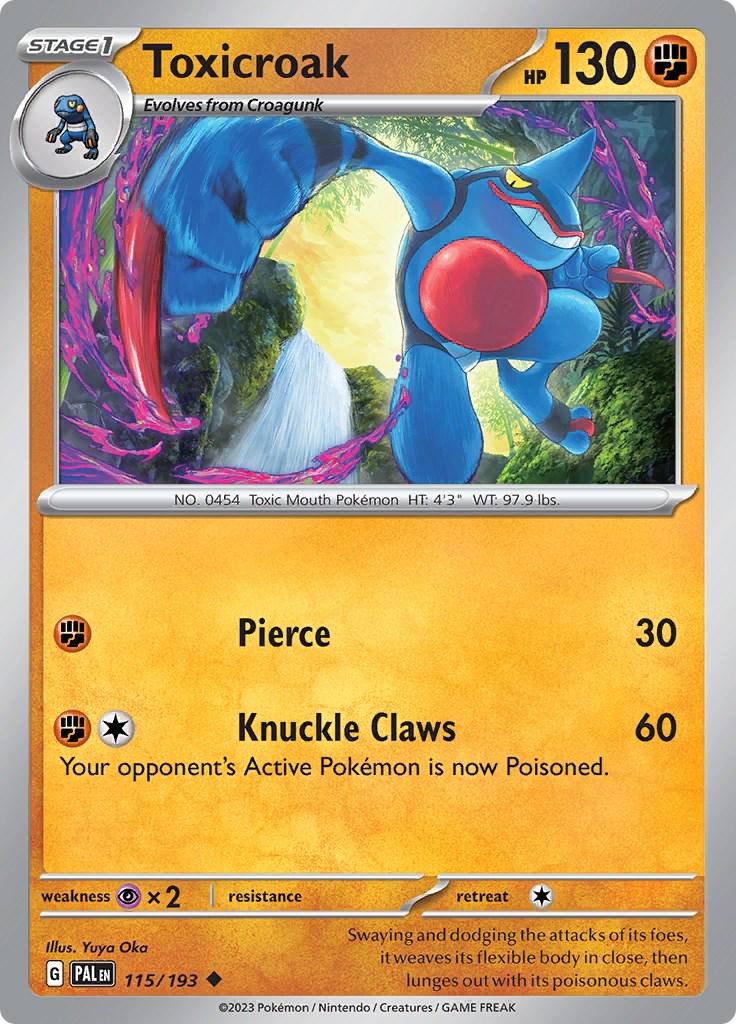 Toxicroak #115 Pokemon Paldea Evolved