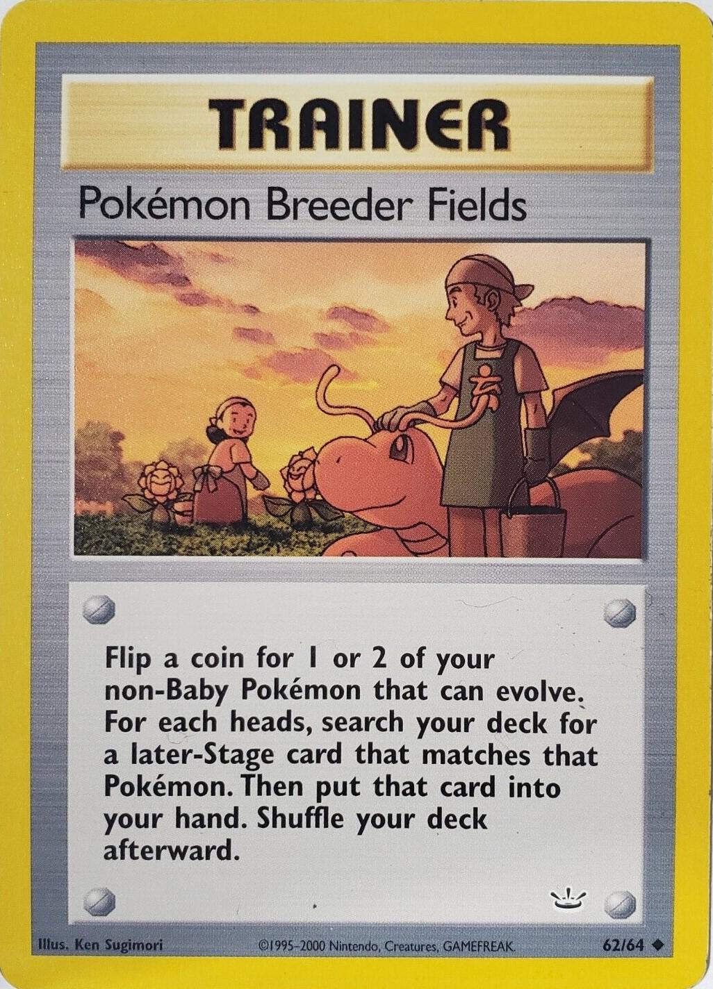 Pokemon Breeder Fields #62 Pokemon Neo Revelation