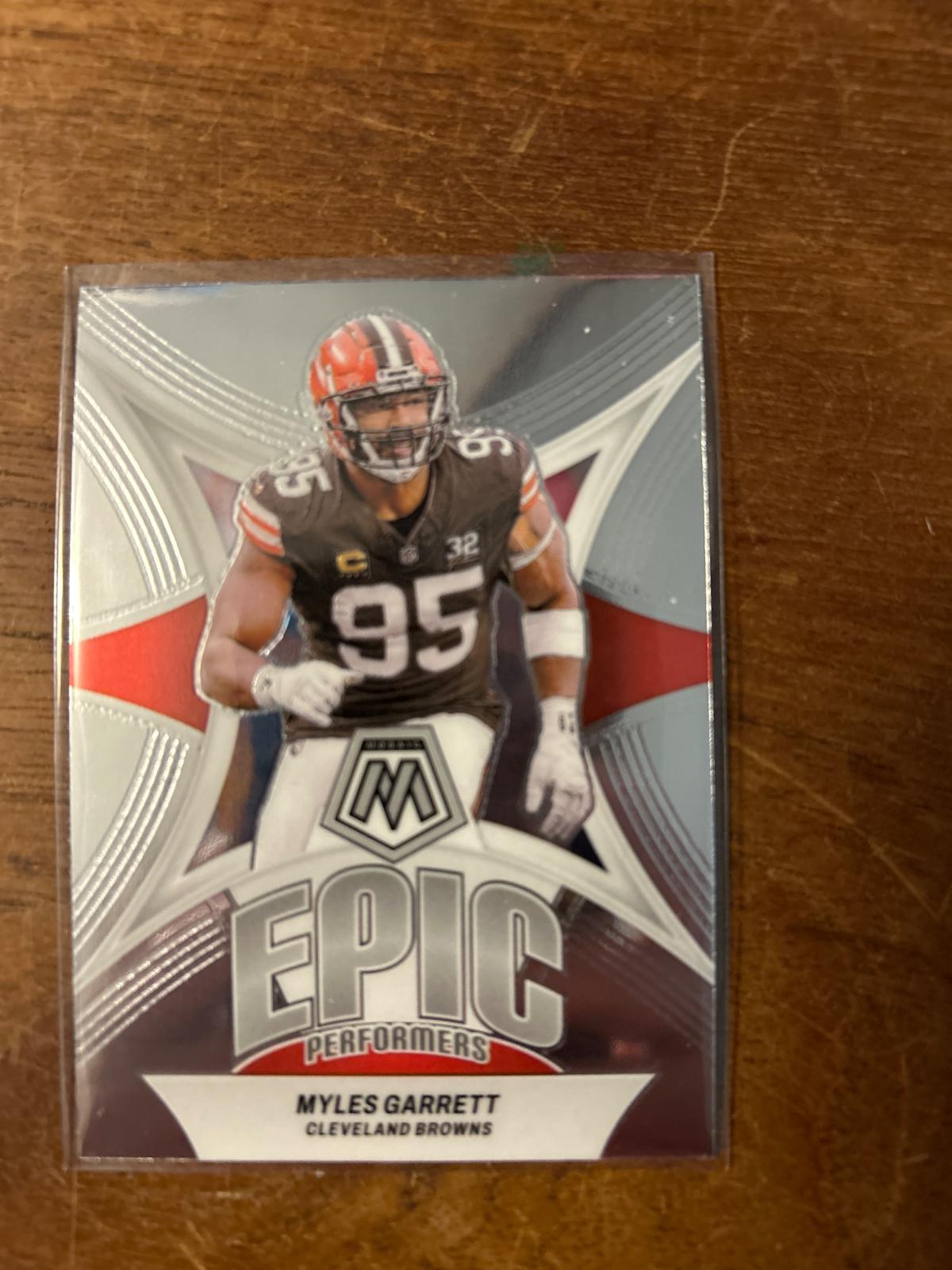 Myles Garrett #EP-MG Football Cards 2024 Panini Mosaic Epic Performers