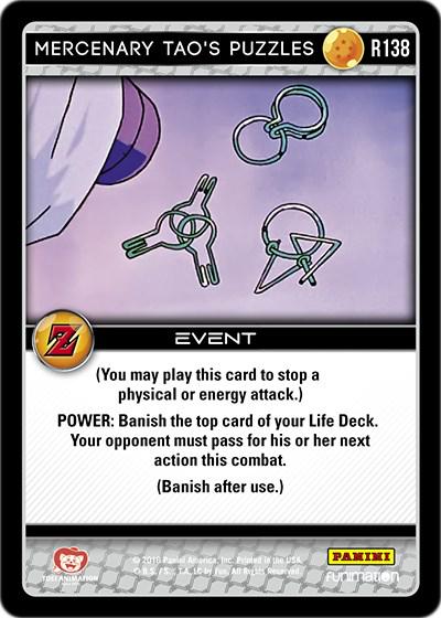 Mercenary Tao's Puzzles R138 Dragon Ball Z Awakening