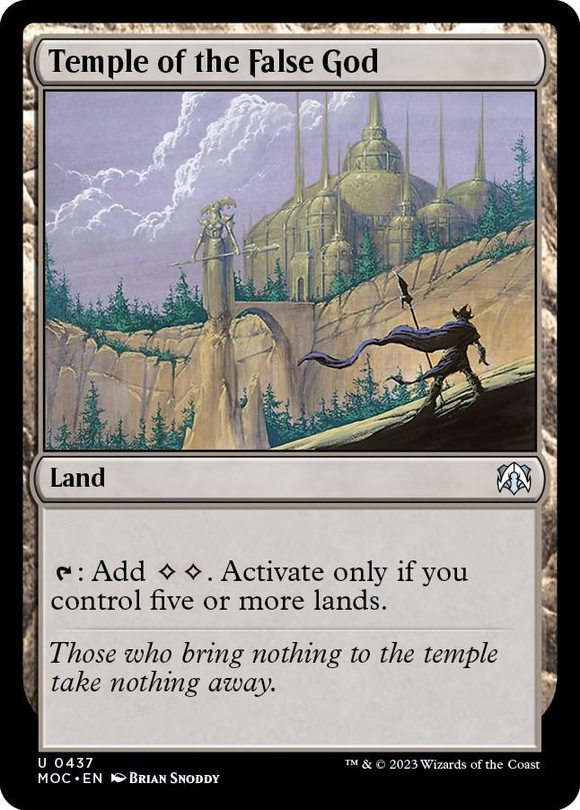 Temple of the False God #437 Magic March of the Machine Commander