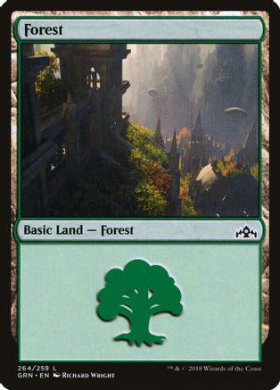 Forest #264 Magic Guilds of Ravnica