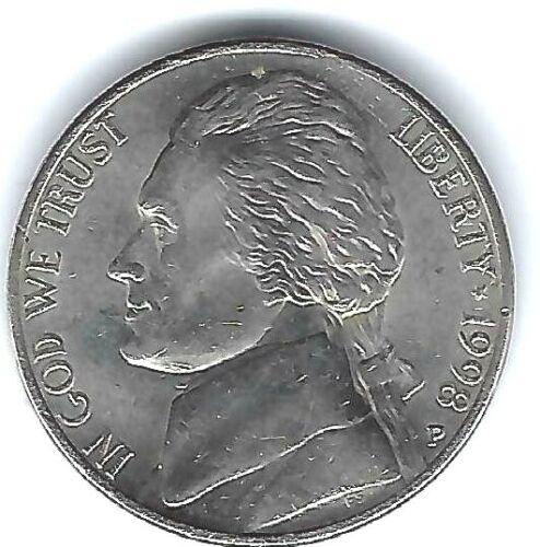 1998 P Coins Jefferson Nickel