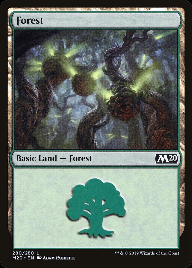 Forest #280 Magic Core Set 2020