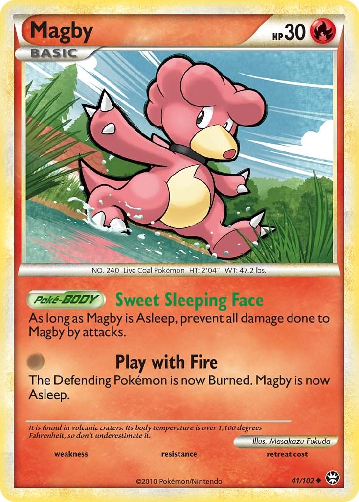 Magby #41 Pokemon Triumphant