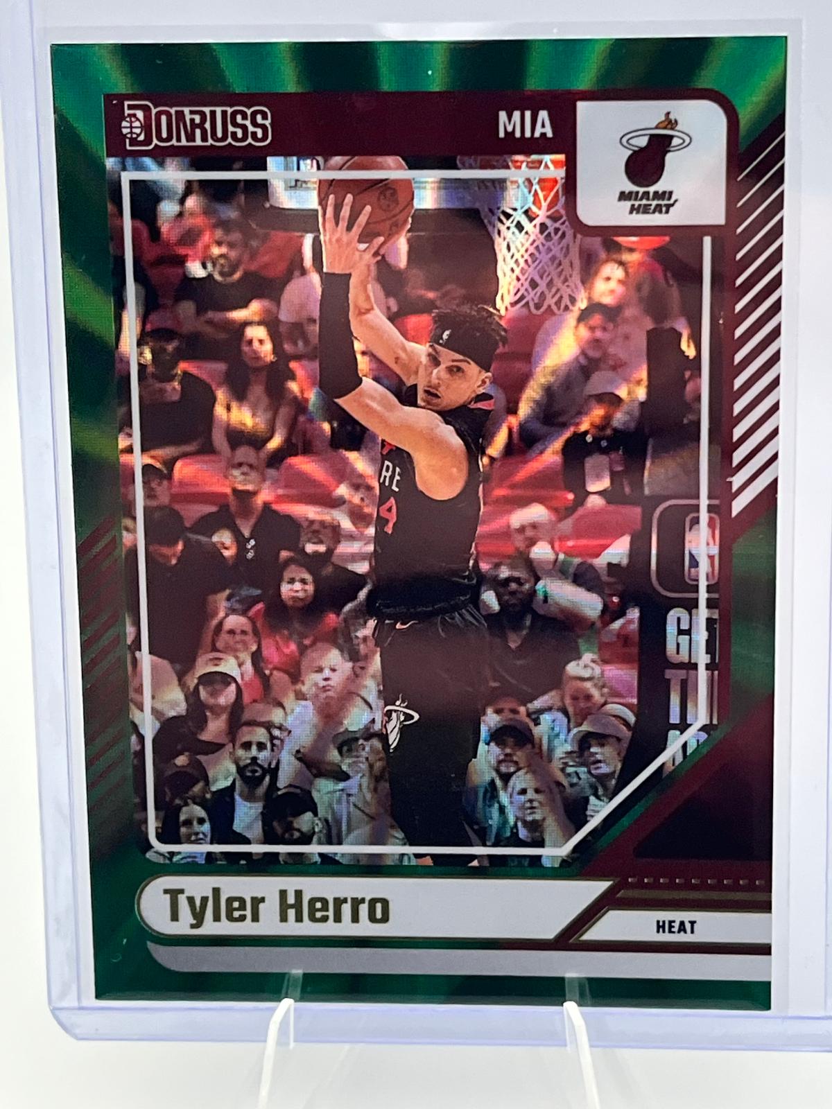 Tyler Herro [Holo Green Laser] #43 Prices | 2024 Panini Donruss