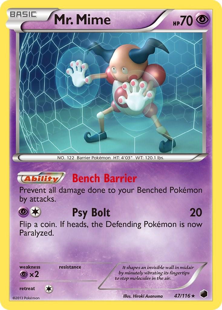 Mr. Mime #47 Pokemon Plasma Freeze