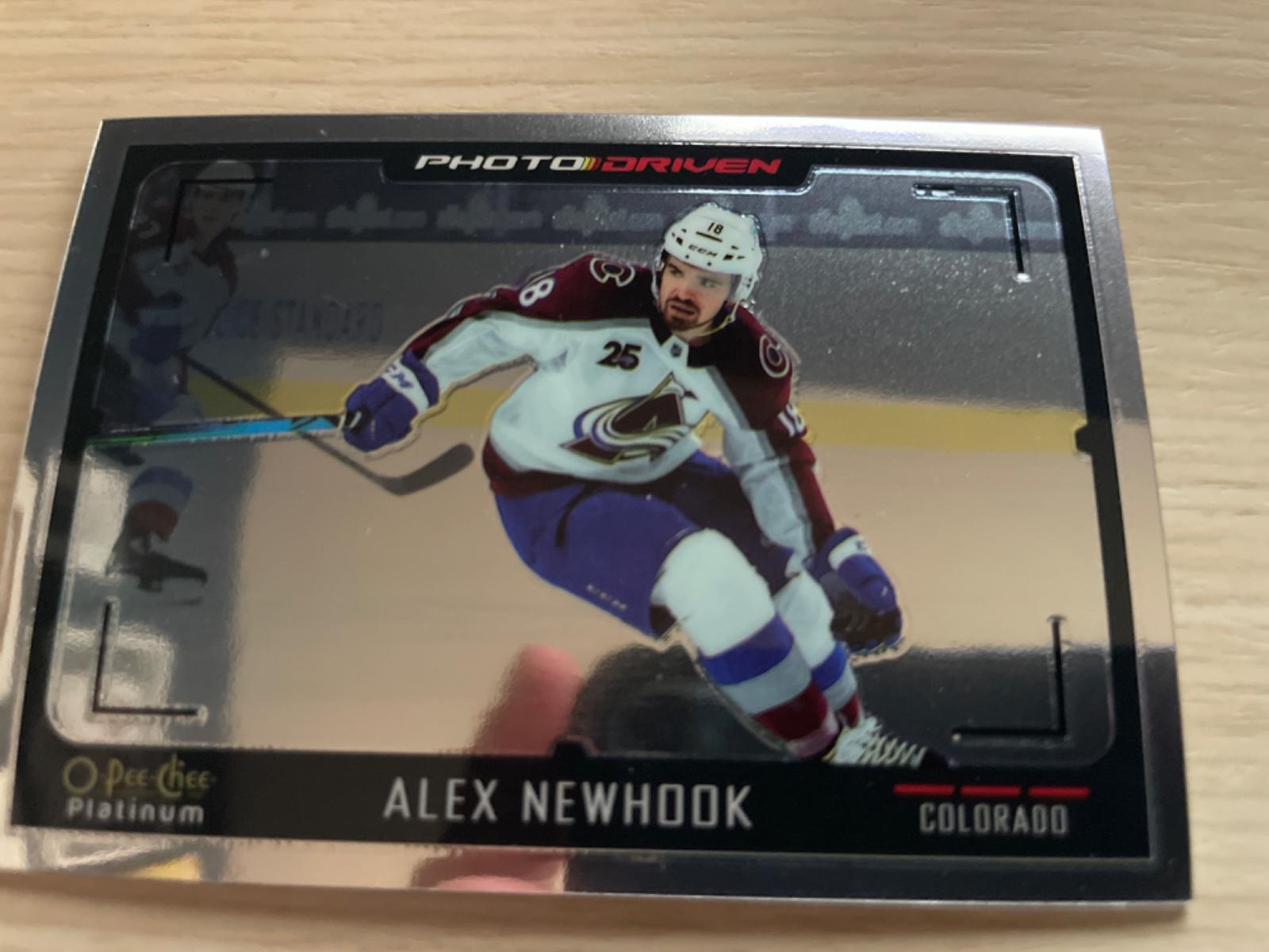 Alex Newhook #PD-14 Hockey Cards 2021 O-Pee-Chee Platinum Photo Driven