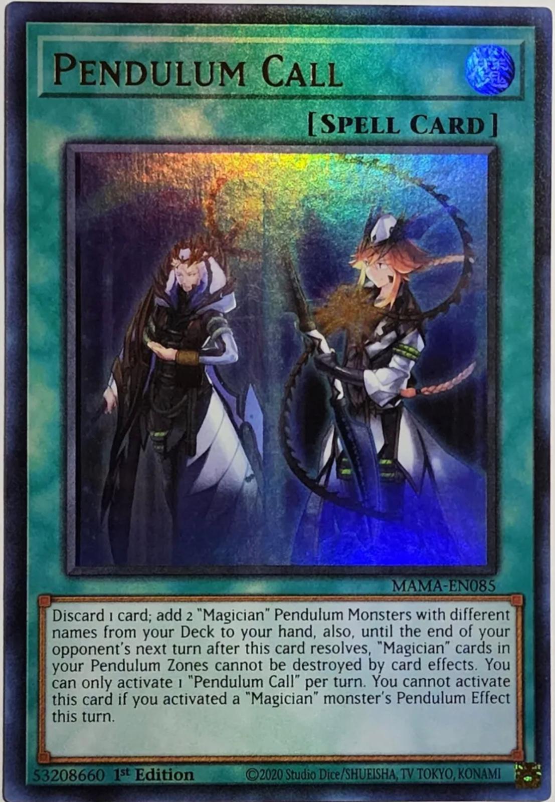 Pendulum Call MAMA-EN085 YuGiOh Magnificent Mavens